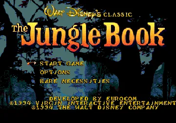 Jungle Book, The (Europe) screen shot title